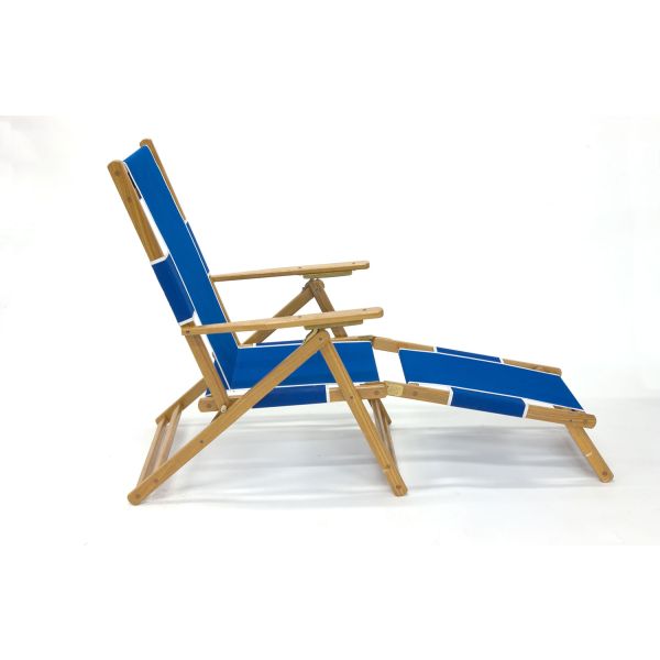 Frankford Oak Beach Chair with Detachable Legrest